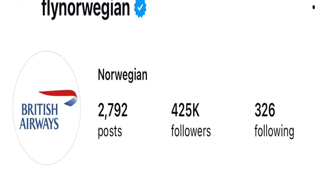 Curiosità: Norwegian adotta il logo British Airways dopo la vittoria dell’Inghilterra