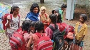 Rajshri Deshpande nel villaggio