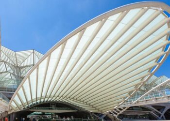 Gare do Oriente in Lisbon, Portugal.