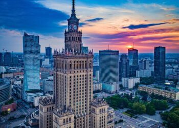 Warsaw has a unique skyline.