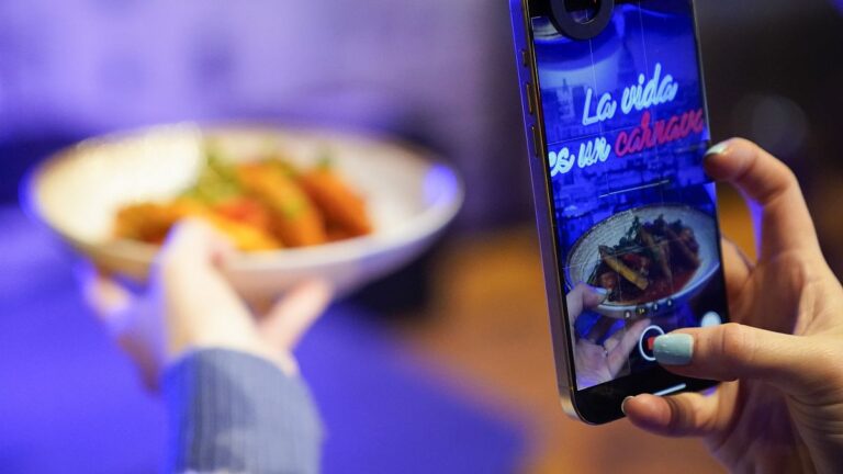 Content creation on TikTok.