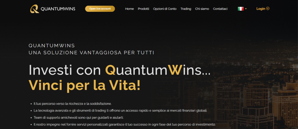 Recensione di QuantumWins.com Analisi delle Piattaforme e dei Conti