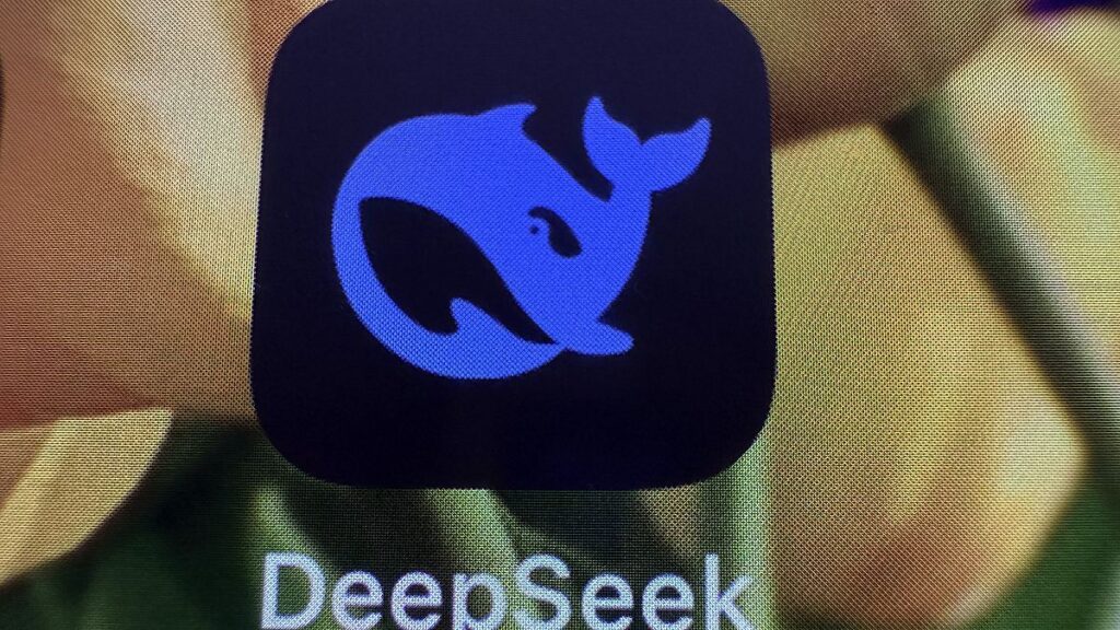 The logo for the app DeepSeek is seen on an iPhone Monday, Jan. 27, 2025, in Washington.