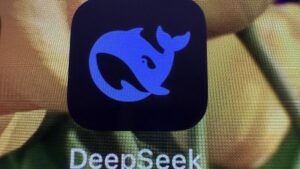 The logo for the app DeepSeek is seen on an iPhone Monday, Jan. 27, 2025, in Washington.