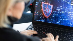 Staff during a training session on cybersecurity.