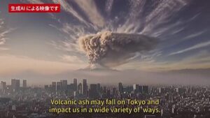 Tokyo usa l'IA per avvertire i residenti per prepararsi al peggio con la simulazione del Monte Fuji che emerge