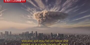 Tokyo usa l'IA per avvertire i residenti per prepararsi al peggio con la simulazione del Monte Fuji che emerge 5 Tokyo usa l'IA per avvertire i residenti per prepararsi al peggio con la simulazione del Monte Fuji che emerge