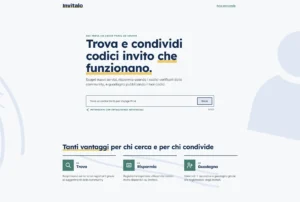 Invitalo, la piattaforma italiana per trovare e condividere codici invito